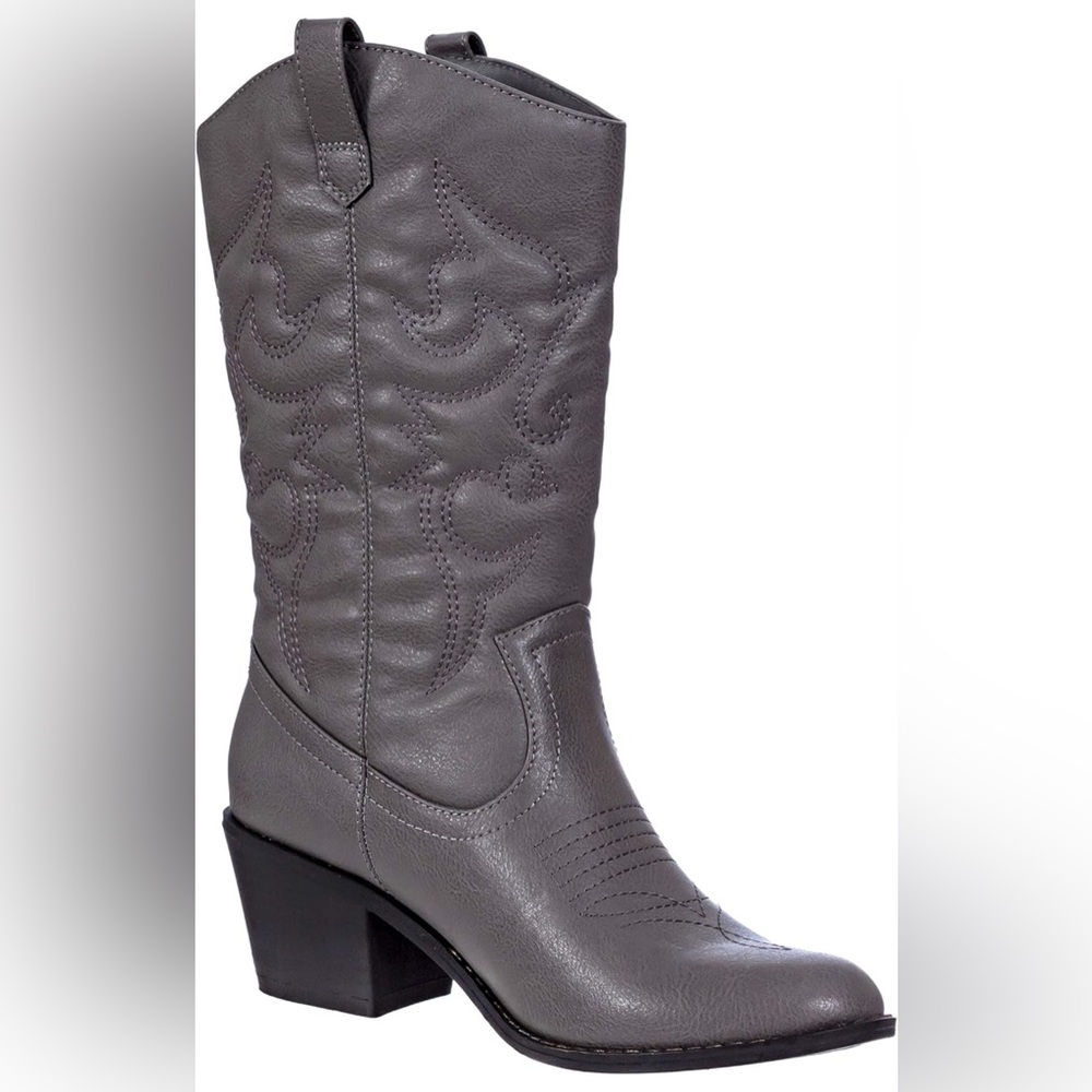 Amazon Gray Heeled Boots for Women